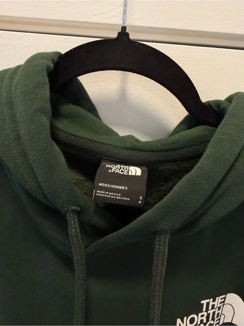 The North Face Dark Green Hoodie with White Logo